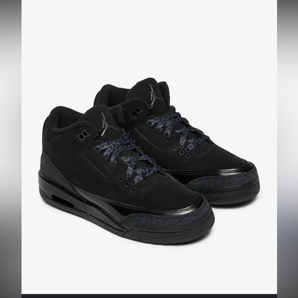Jordan Air 3 Retro   (Black Cat) Black Sneakers